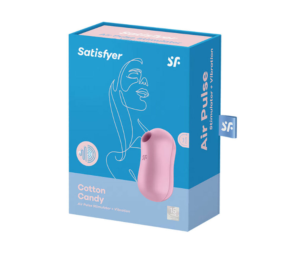 Satisfyer Cotton Candy - Air Pulse Stimulator Plus Vibrator - Lilac | 4061504051628 | Available at EroticWarehouse.com