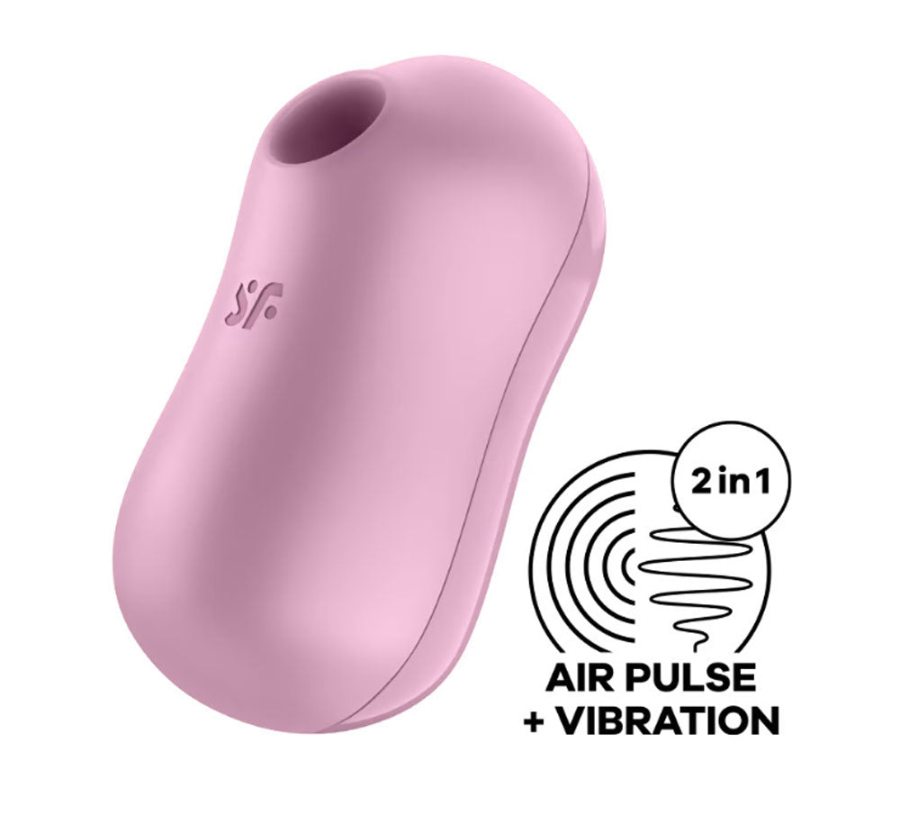 Satisfyer Cotton Candy - Air Pulse Stimulator Plus Vibrator - Lilac | 4061504051628 | Available at EroticWarehouse.com
