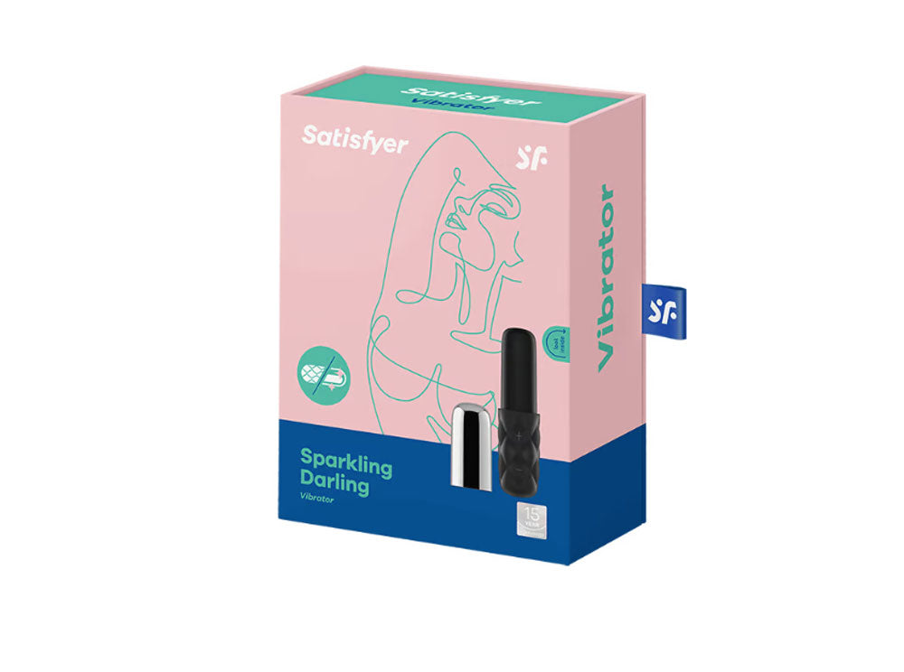 Satisfyer Mini Sparkling Darling - Chrome | 4061504001180 | Available at EroticWarehouse.com
