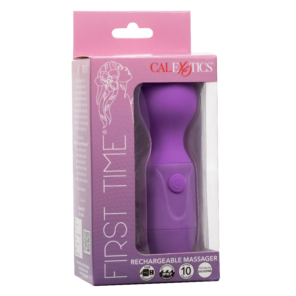 First Time Rechargeable Massager - Purple | 716770109774 | Available at EroticWarehouse.com