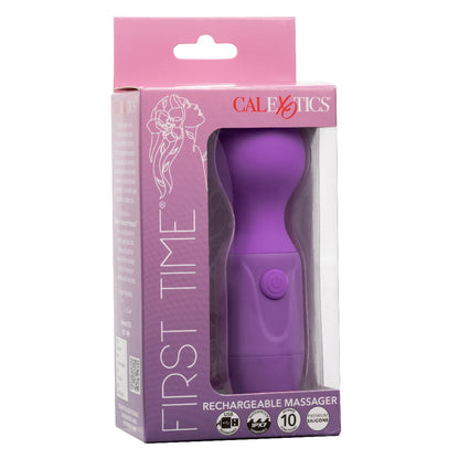 First Time Rechargeable Massager - Purple | 716770109774 | Available at EroticWarehouse.com