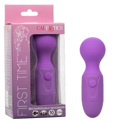 First Time Rechargeable Massager - Purple | 716770109774 | Available at EroticWarehouse.com