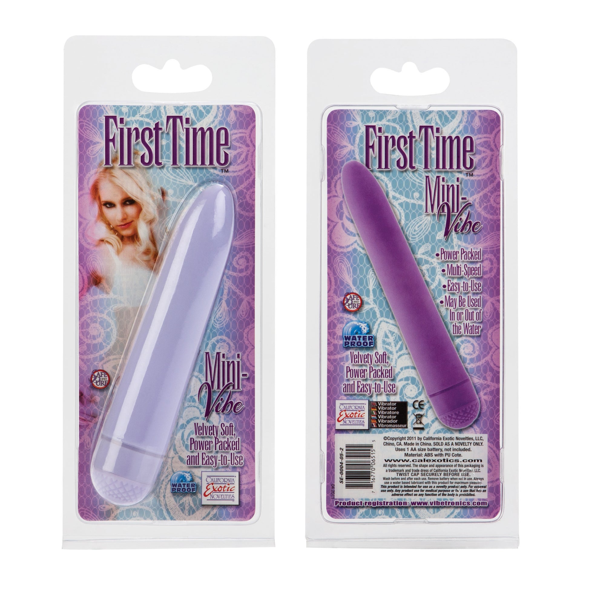 First Time Mini Vibe - Purple | 716770065155 | Available at EroticWarehouse.com