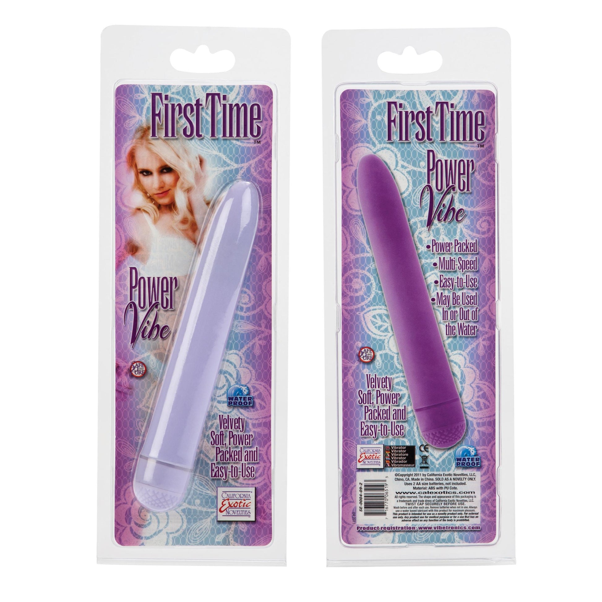 First Time Power Vibe - Purple | 716770065193 | Available at EroticWarehouse.com