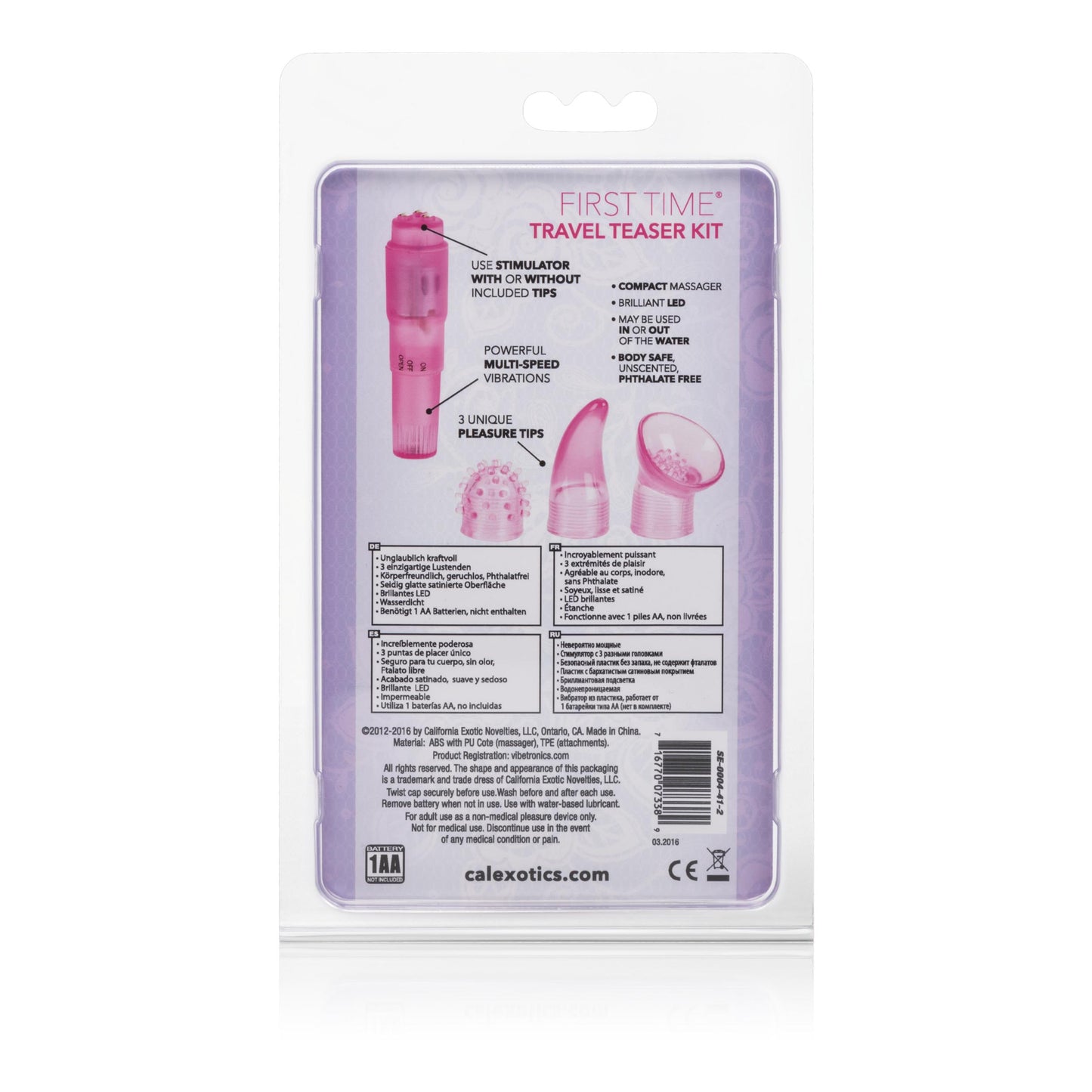 First Time Travel Teaser Kit - Pink | 716770073389 | Available at EroticWarehouse.com