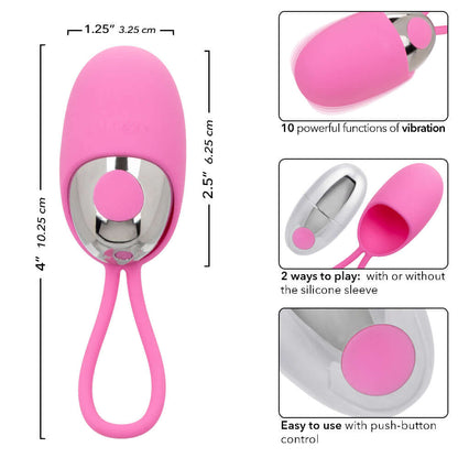 Turbo Buzz Bullet With Removable Silicone Sleeve - Pink | 716770108500 | Available at EroticWarehouse.com