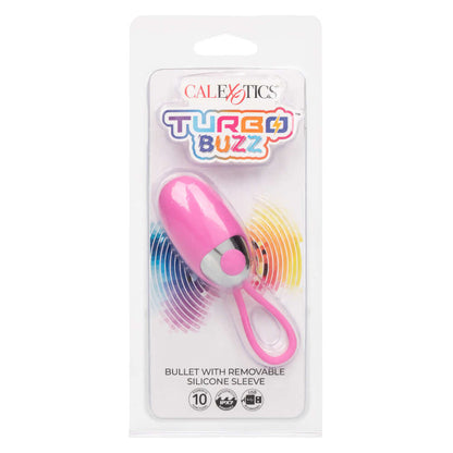 Turbo Buzz Bullet With Removable Silicone Sleeve - Pink | 716770108500 | Available at EroticWarehouse.com