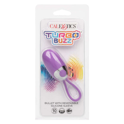 Turbo Buzz Bullet With Removable Silicone Sleeve - Purple | 716770108517 | Available at EroticWarehouse.com