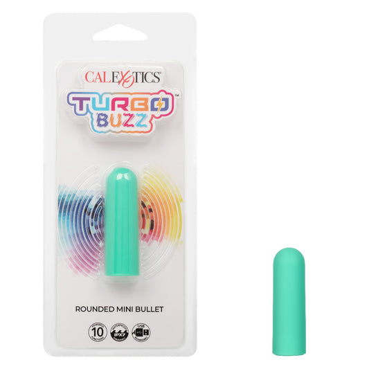 Turbo Buzz Rounded Mini Bullet - Green | 716770107329 | Available at EroticWarehouse.com