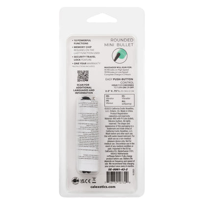 Turbo Buzz Rounded Mini Bullet - Green | 716770107329 | Available at EroticWarehouse.com