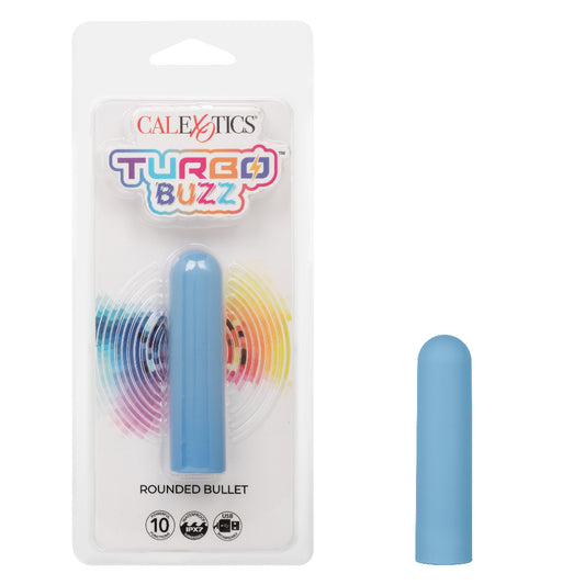 Turbo Buzz Rounded Bullet - Blue | 716770107336 | Available at EroticWarehouse.com