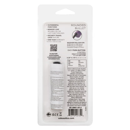 Turbo Buzz Rounded Bullet - Purple | 716770107350 | Available at EroticWarehouse.com