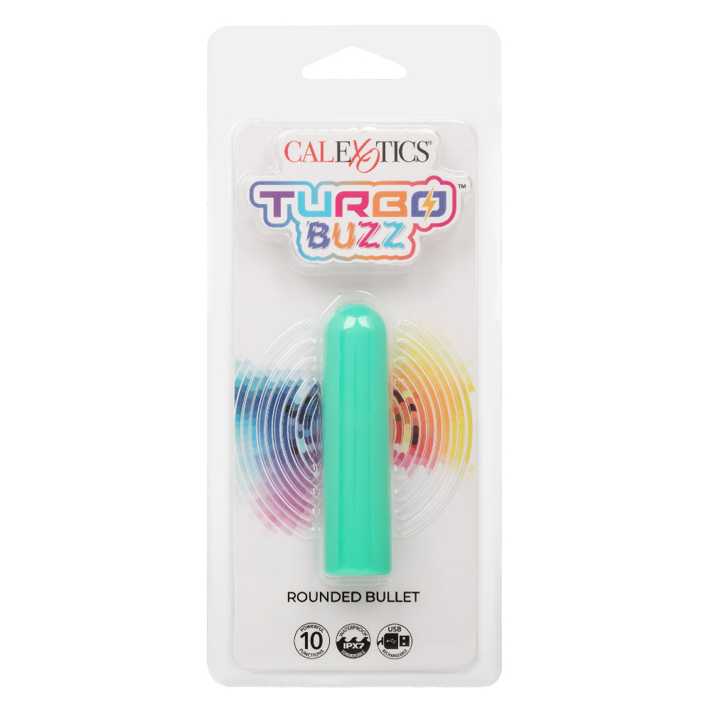 Turbo Buzz Rounded Bullet - Green | 716770107367 | Available at EroticWarehouse.com