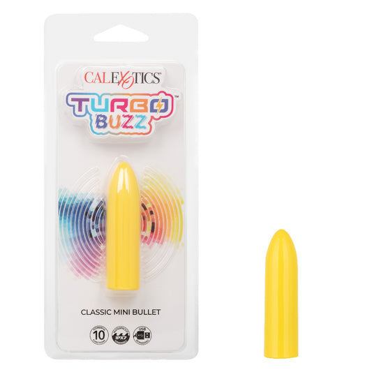 Turbo Buzz Classic Mini Bullet - Yellow | 716770107404 | Available at EroticWarehouse.com