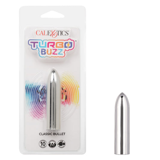 Turbo Buzz Classic Bullet - Silver | 716770107411 | Available at EroticWarehouse.com