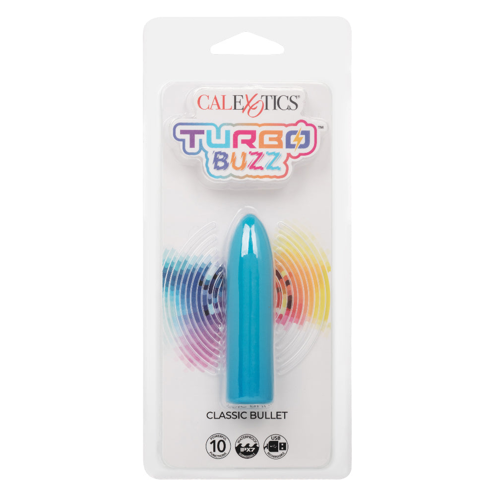 Turbo Buzz Classic Bullet - Blue | 716770107435 | Available at EroticWarehouse.com