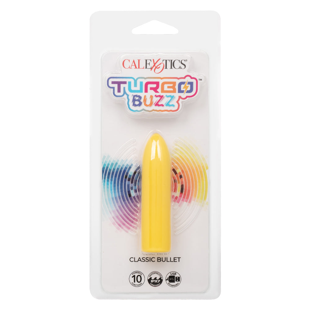 Turbo Buzz Classic Bullet - Yellow | 716770107442 | Available at EroticWarehouse.com