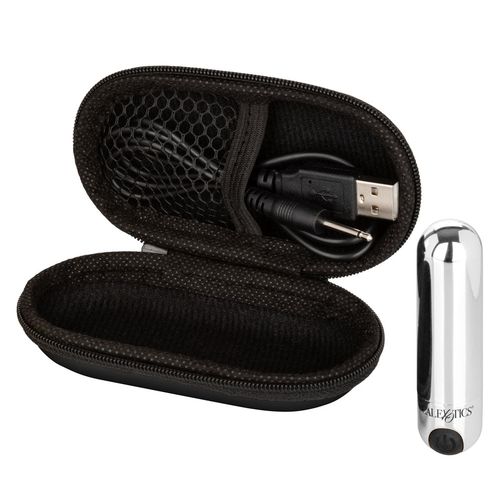 Rechargeable Hideaway Bullet - Silver | 716770094933 | Available at EroticWarehouse.com