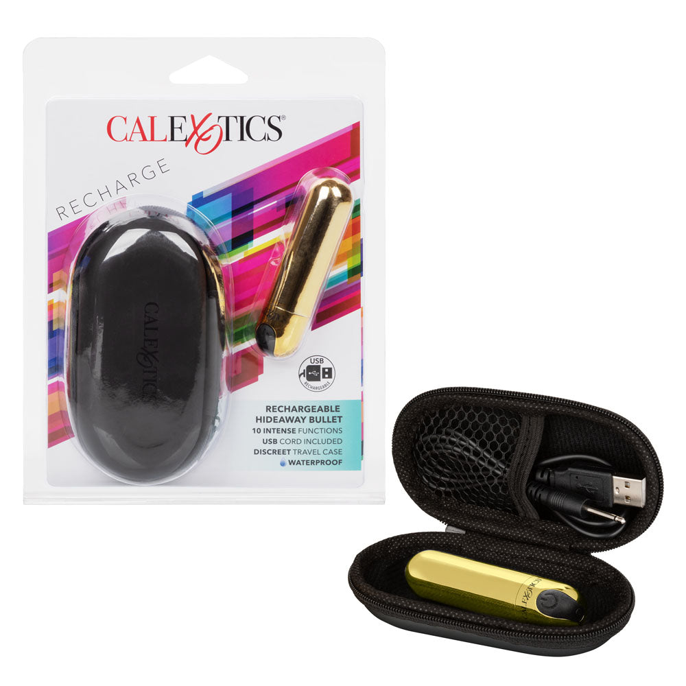 Rechargeable Hideaway Bullet - Gold | 716770094940 | Available at EroticWarehouse.com