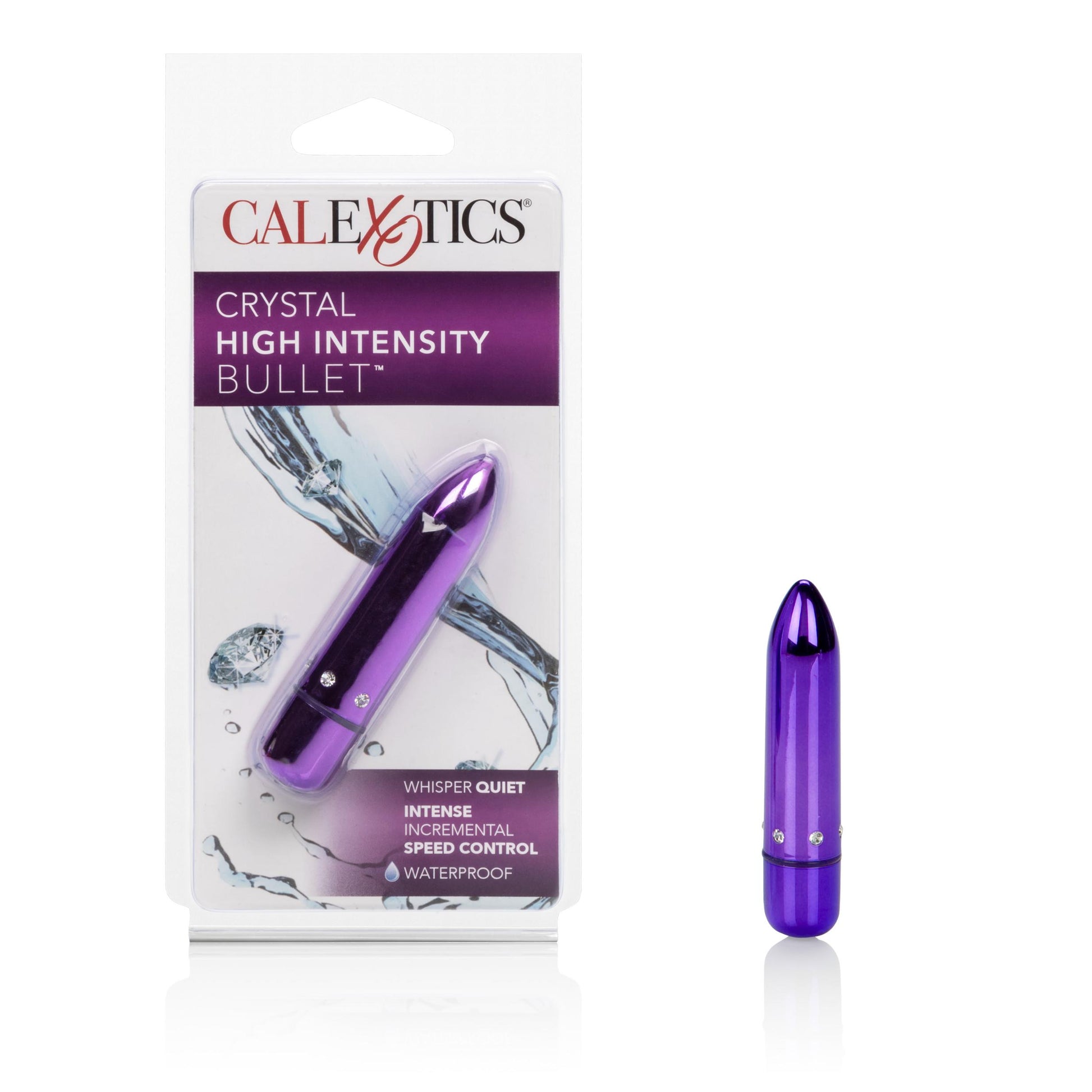 Crystal High Intensity Bullet - Purple | 716770057426 | Available at EroticWarehouse.com