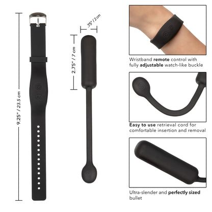 Wristband Remote Petite Bullet | 716770092106 | Available at EroticWarehouse.com