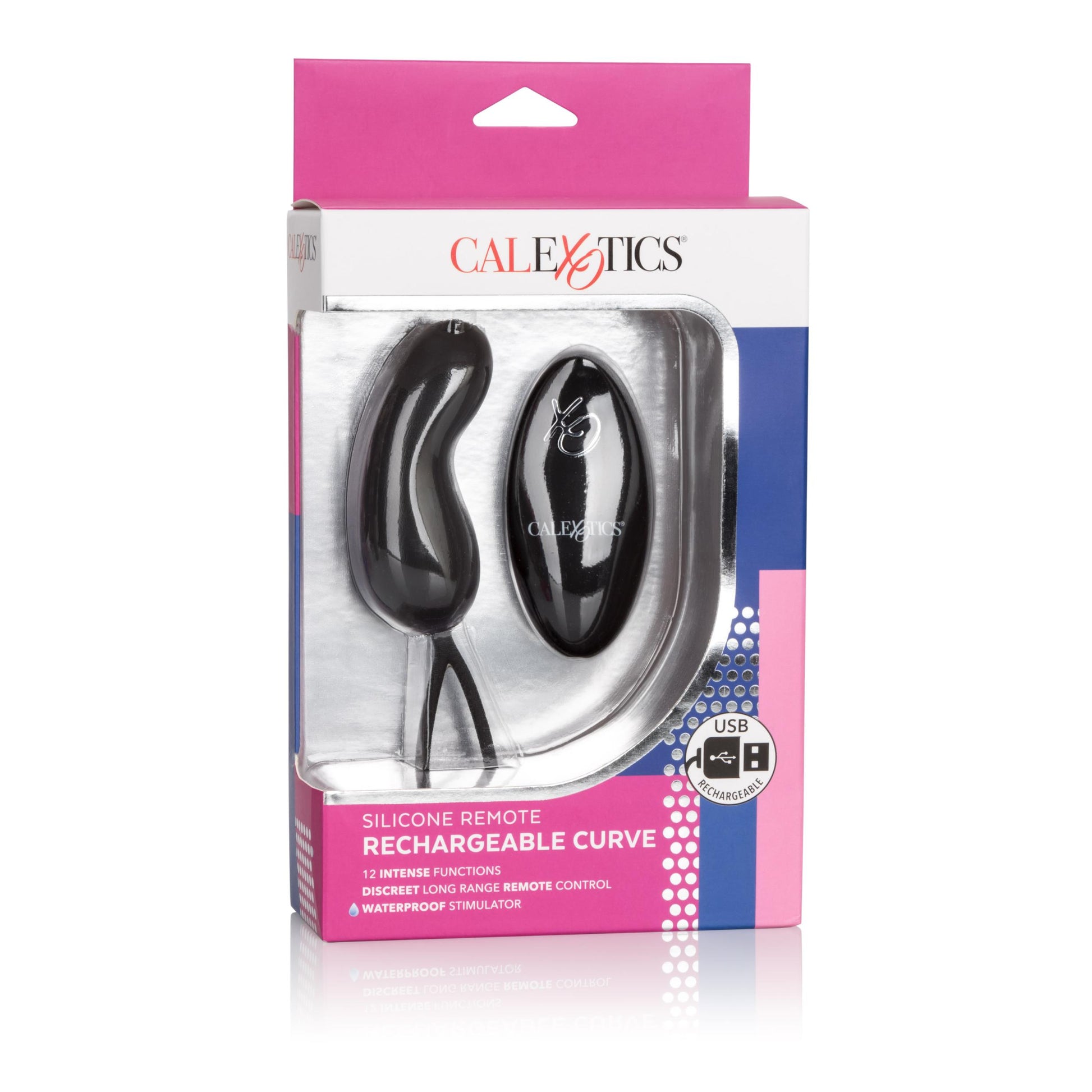 Silicone Remote Rechargeable Curve - Black | 716770087867 | Available at EroticWarehouse.com
