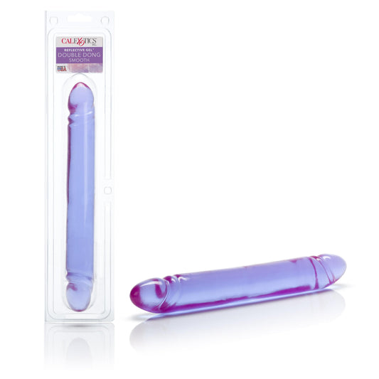 Reflective Gel Smooth Double Dong - Purple | 716770017376 | Available at EroticWarehouse.com
