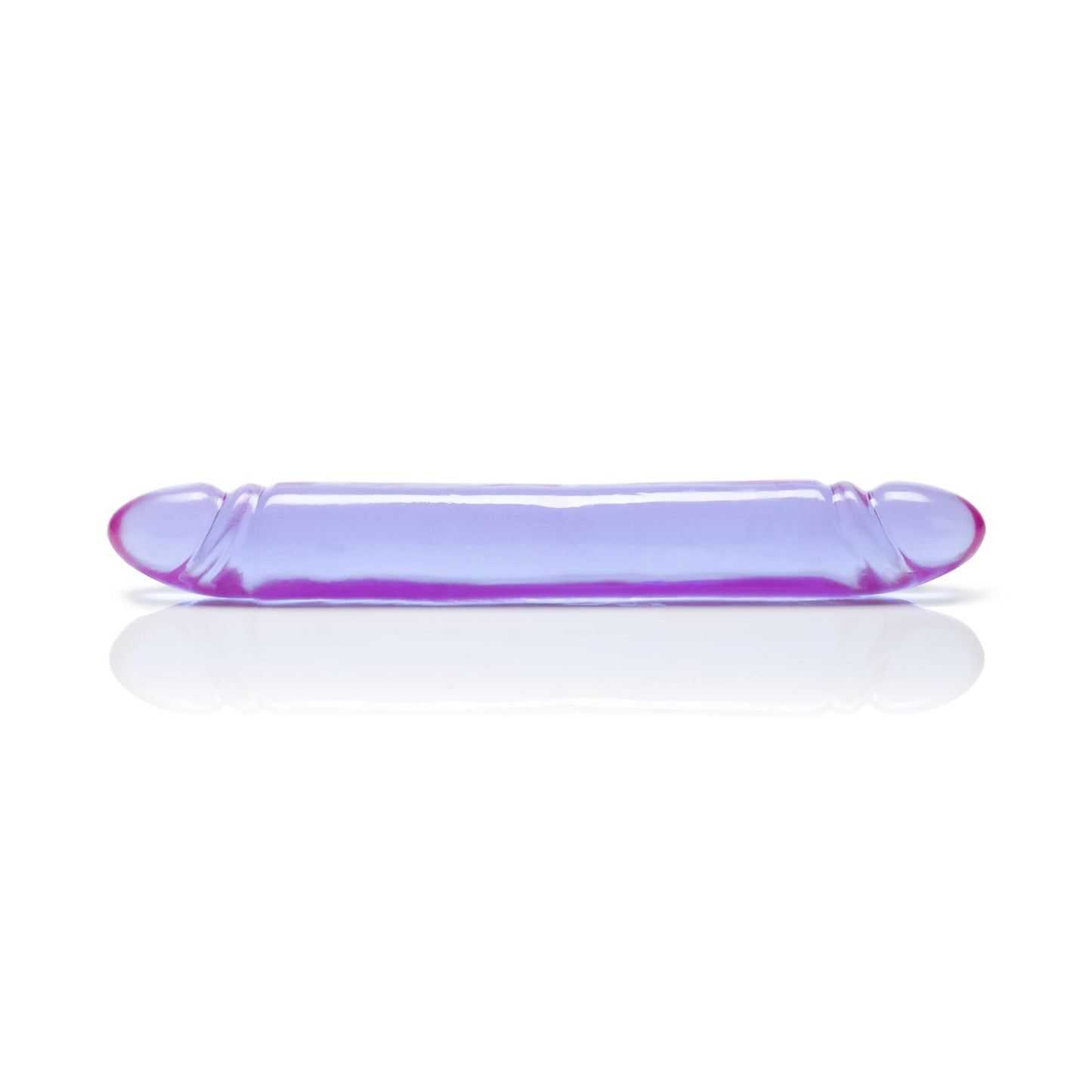 Reflective Gel Smooth Double Dong - Purple | 716770017376 | Available at EroticWarehouse.com