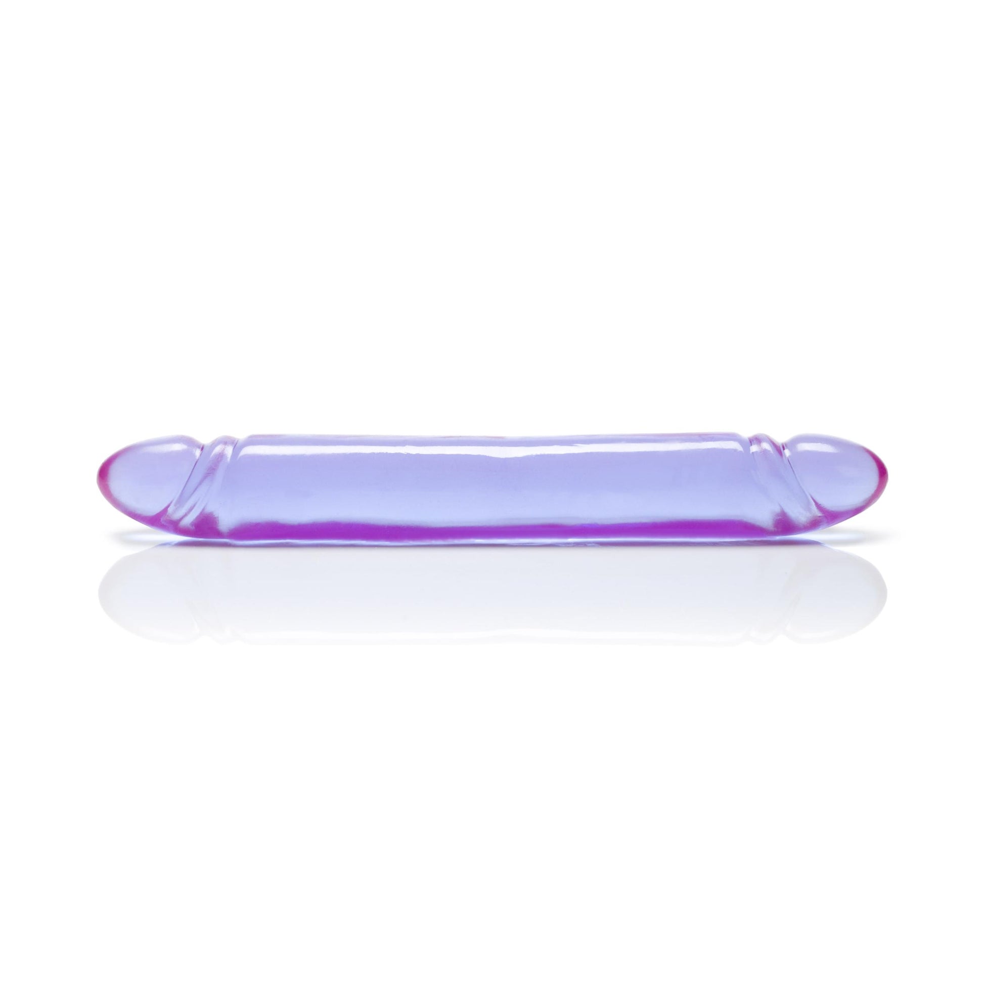 Reflective Gel Smooth Double Dong - Purple | 716770017376 | Available at EroticWarehouse.com