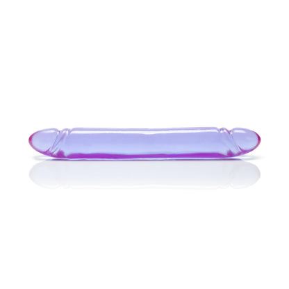 Reflective Gel Smooth Double Dong - Purple | 716770017376 | Available at EroticWarehouse.com