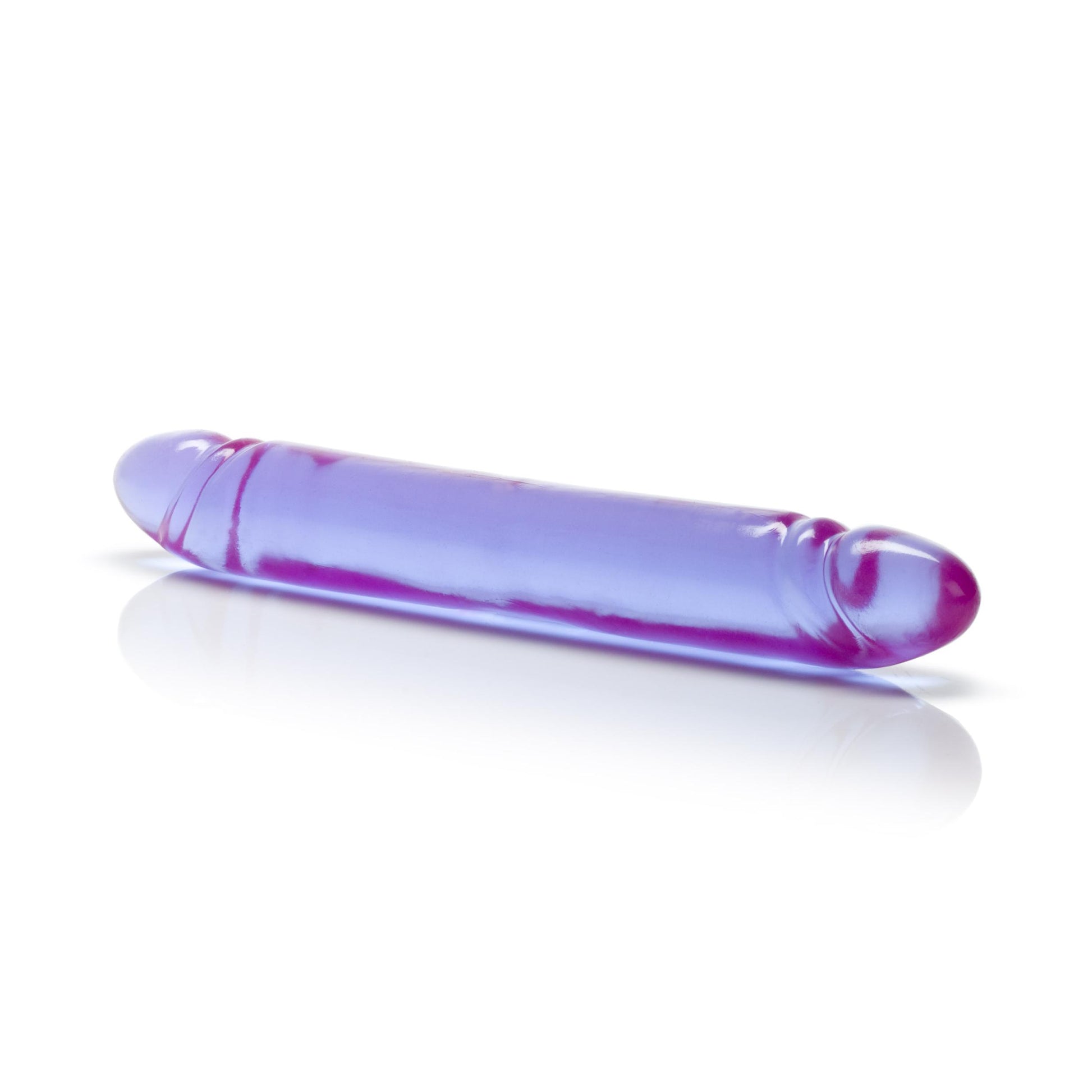 Reflective Gel Smooth Double Dong - Purple | 716770017376 | Available at EroticWarehouse.com
