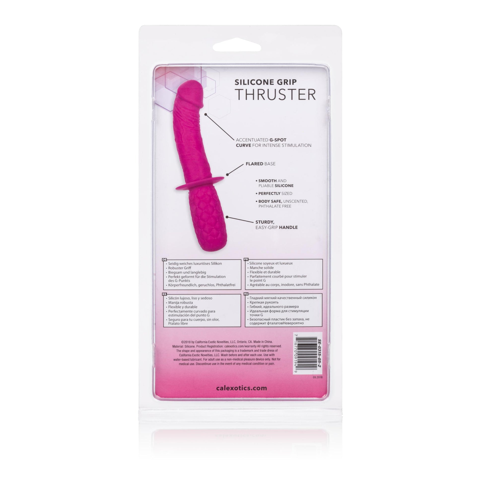 Silicone Grip Thruster - Pink | 716770091949 | Available at EroticWarehouse.com