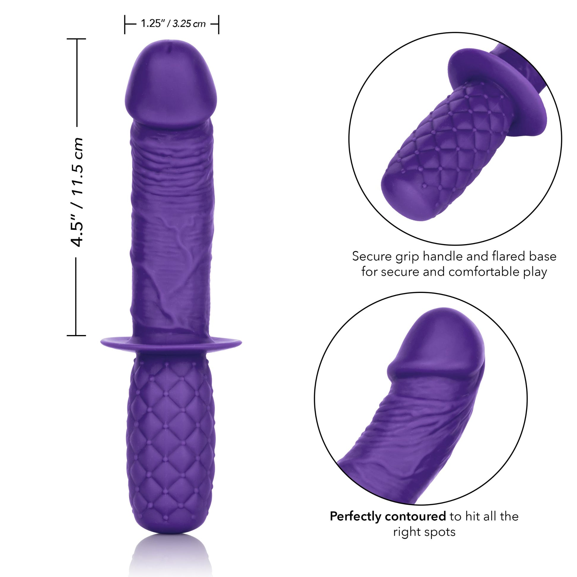 Silicone Grip Thruster - Purple | 716770091956 | Available at EroticWarehouse.com