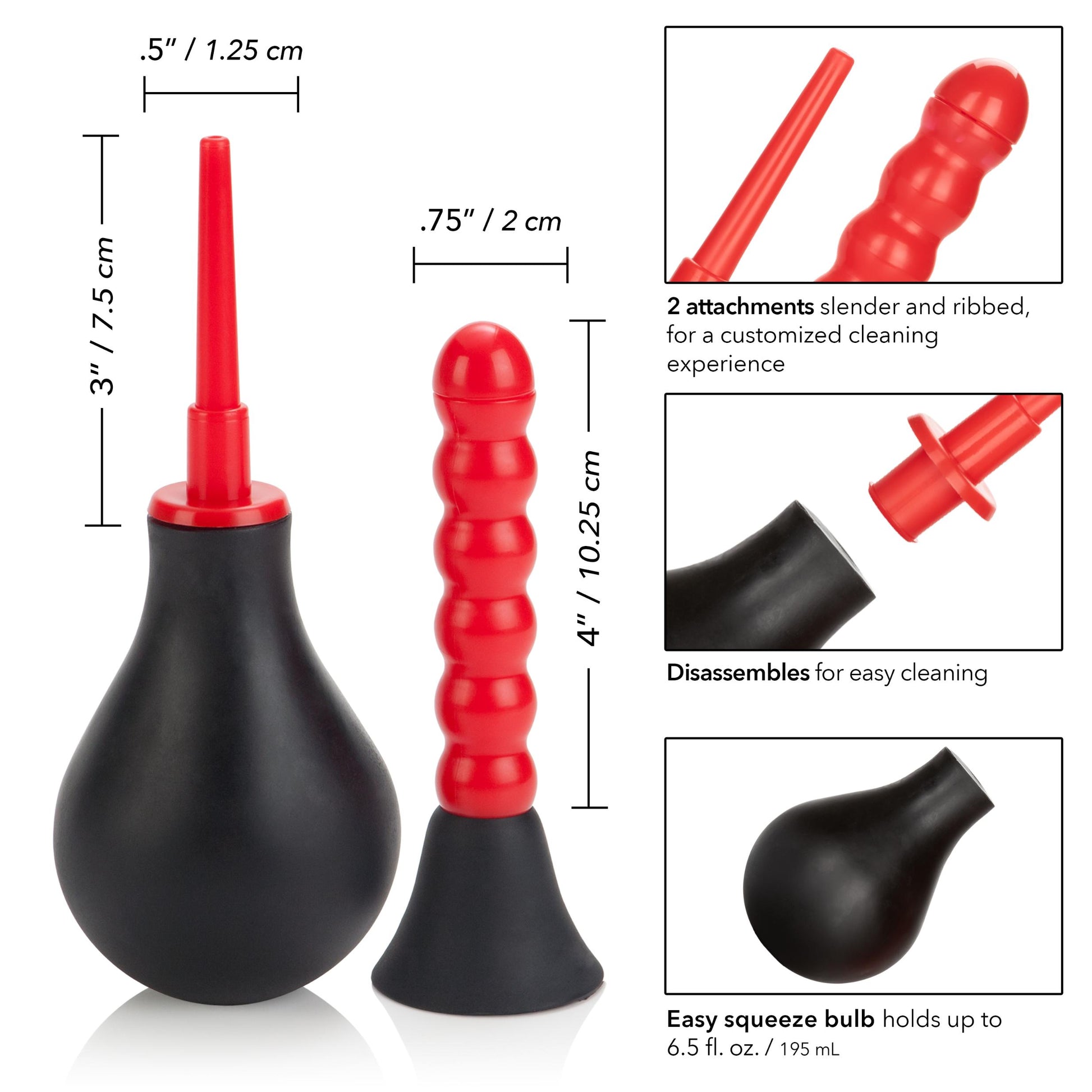 Ribbed Anal Douche | 716770090973 | Available at EroticWarehouse.com