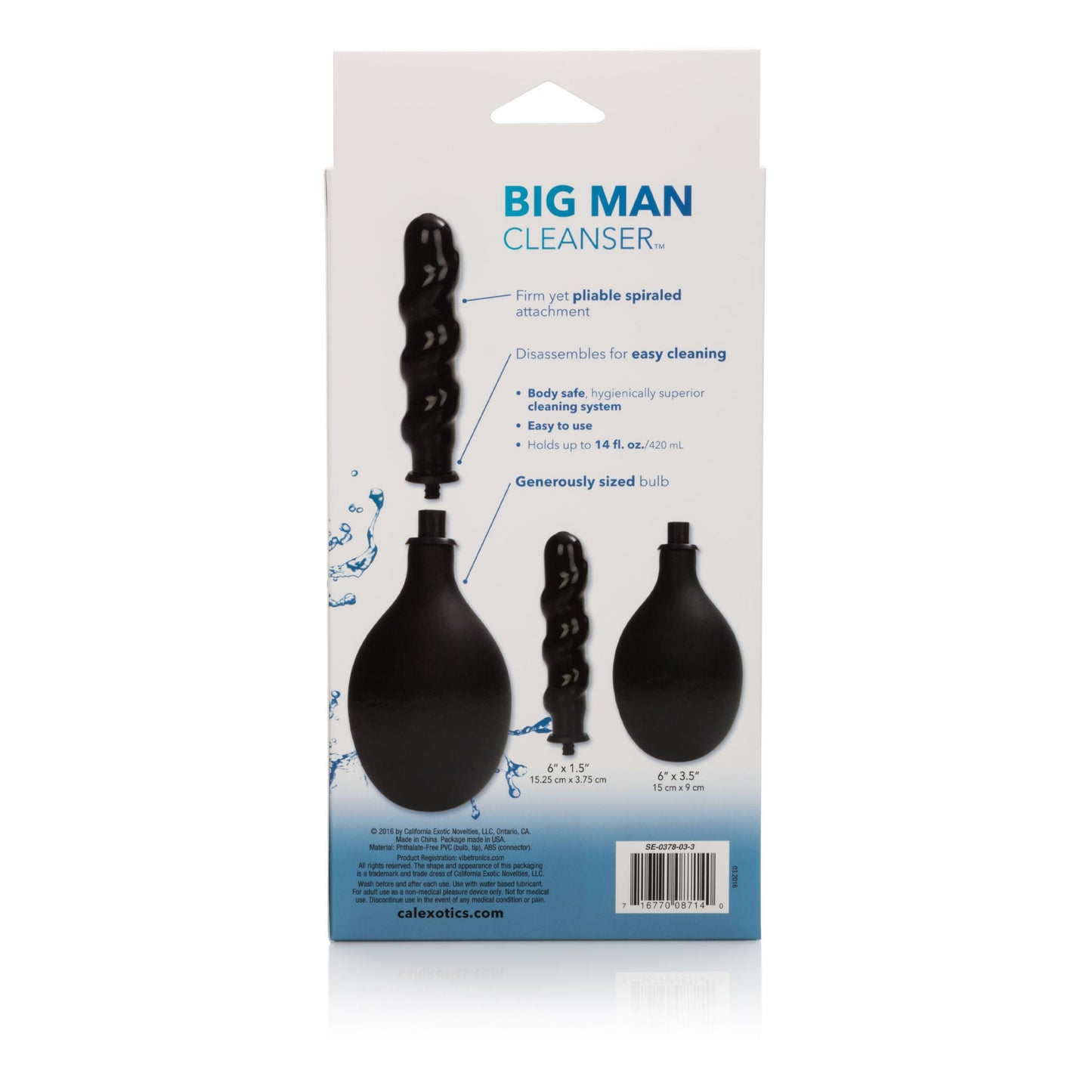 Big Man Cleanser - Black | 716770087140 | Available at EroticWarehouse.com