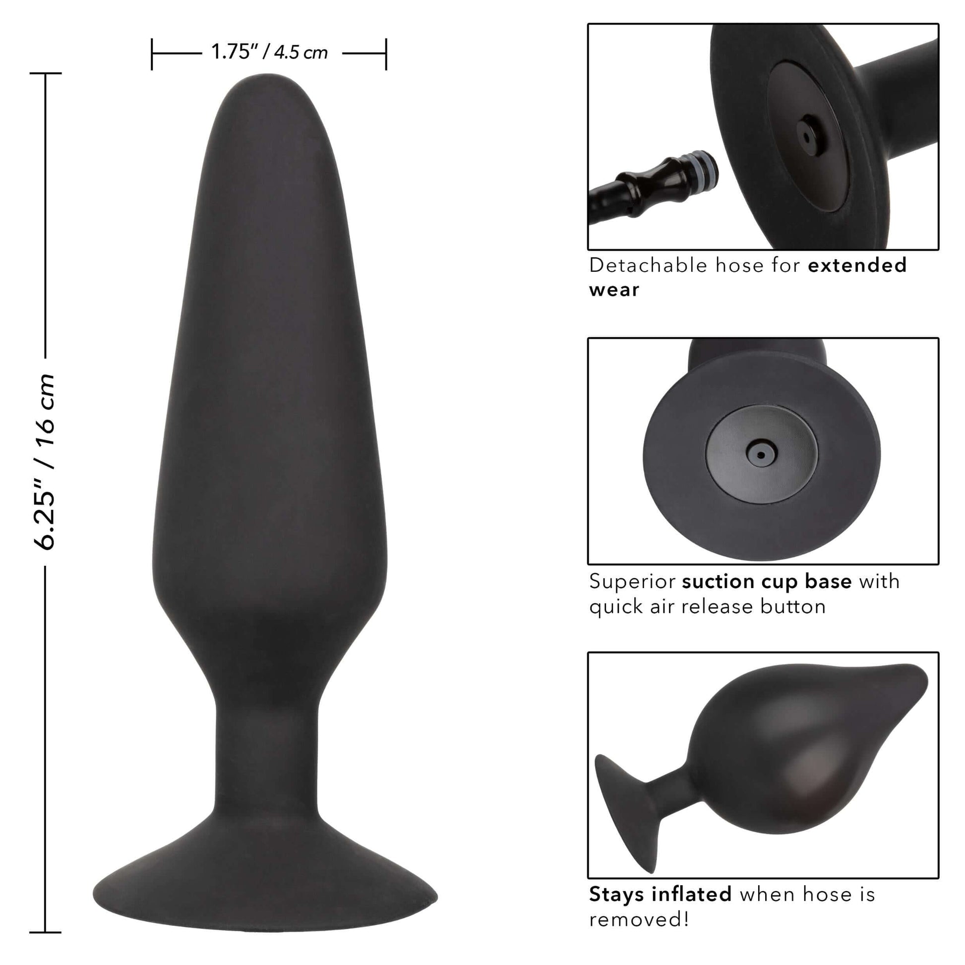 Xl Silicone Inflatable Plug | 716770095473 | Available at EroticWarehouse.com