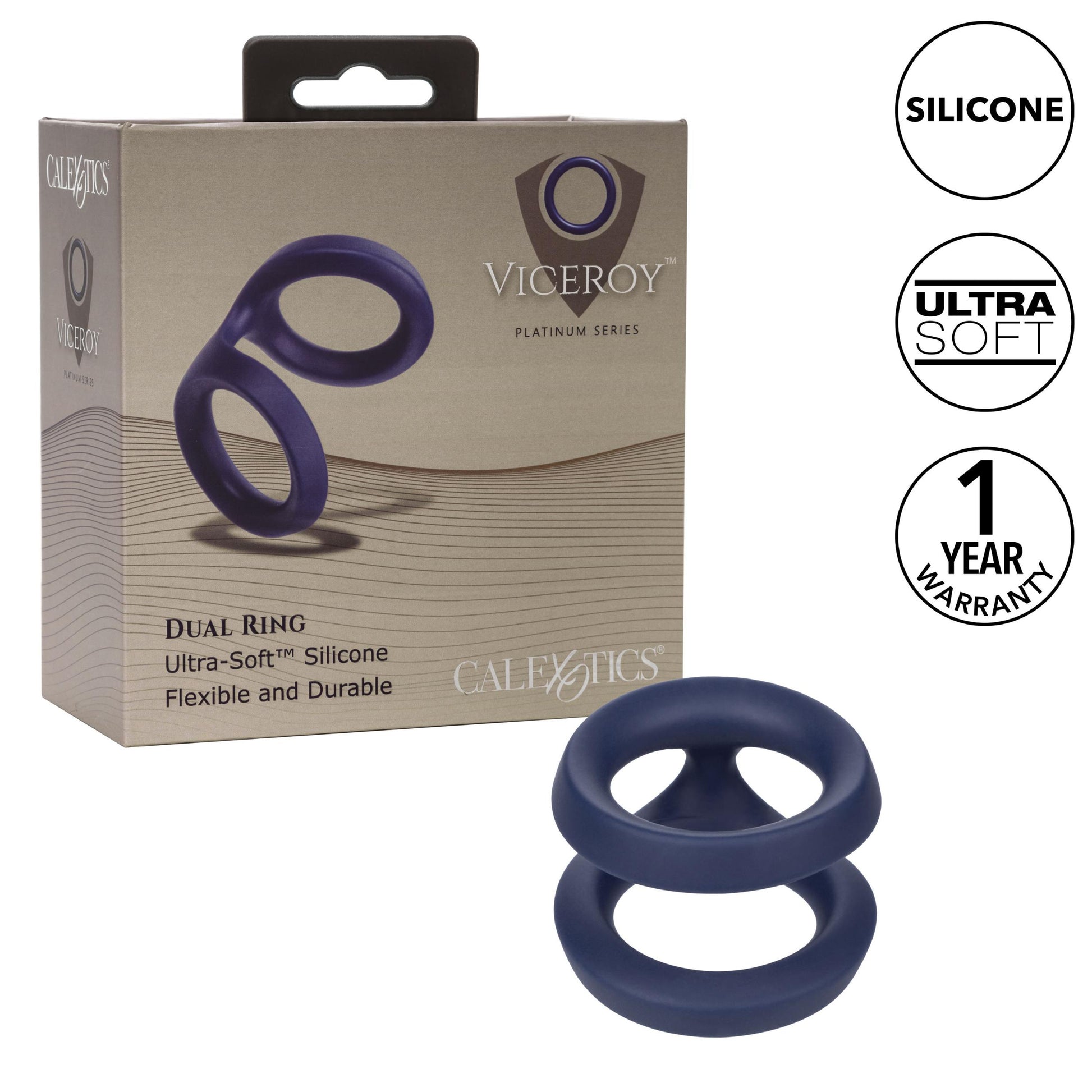 Viceroy Dual Ring by CalExotics 716770098238 available at EroticWarehouse.com