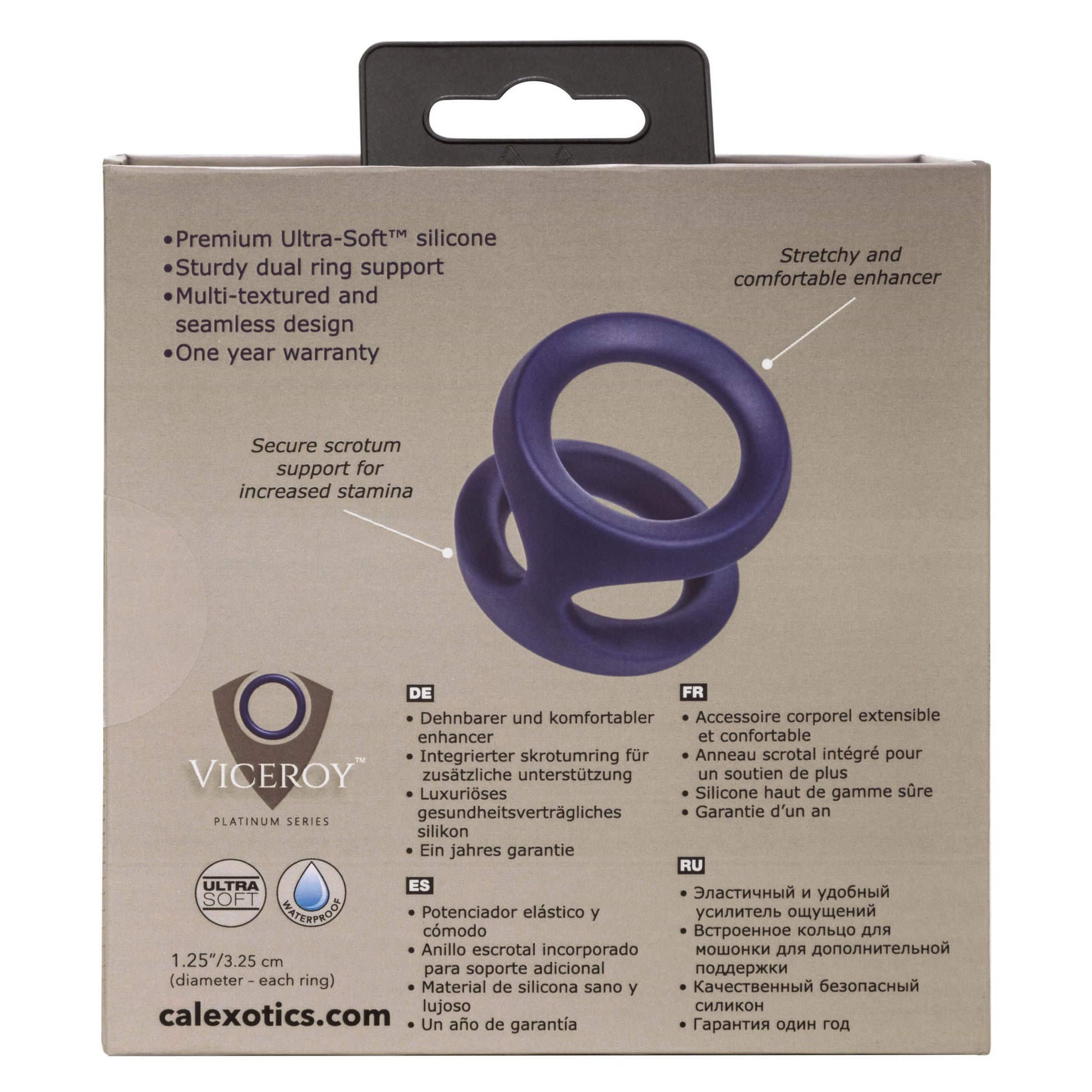 Viceroy Dual Ring by CalExotics 716770098238 available at EroticWarehouse.com