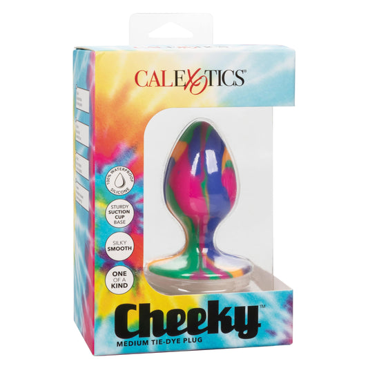 Cheeky Medium Tie-Dye Plug | 716770101525 | Available at EroticWarehouse.com