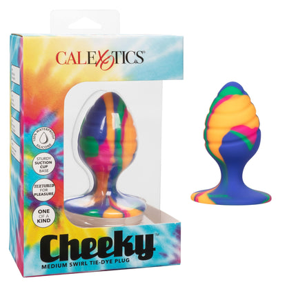 Cheeky Medium Swirl Tie-Dye Plug | 716770101532 | Available at EroticWarehouse.com