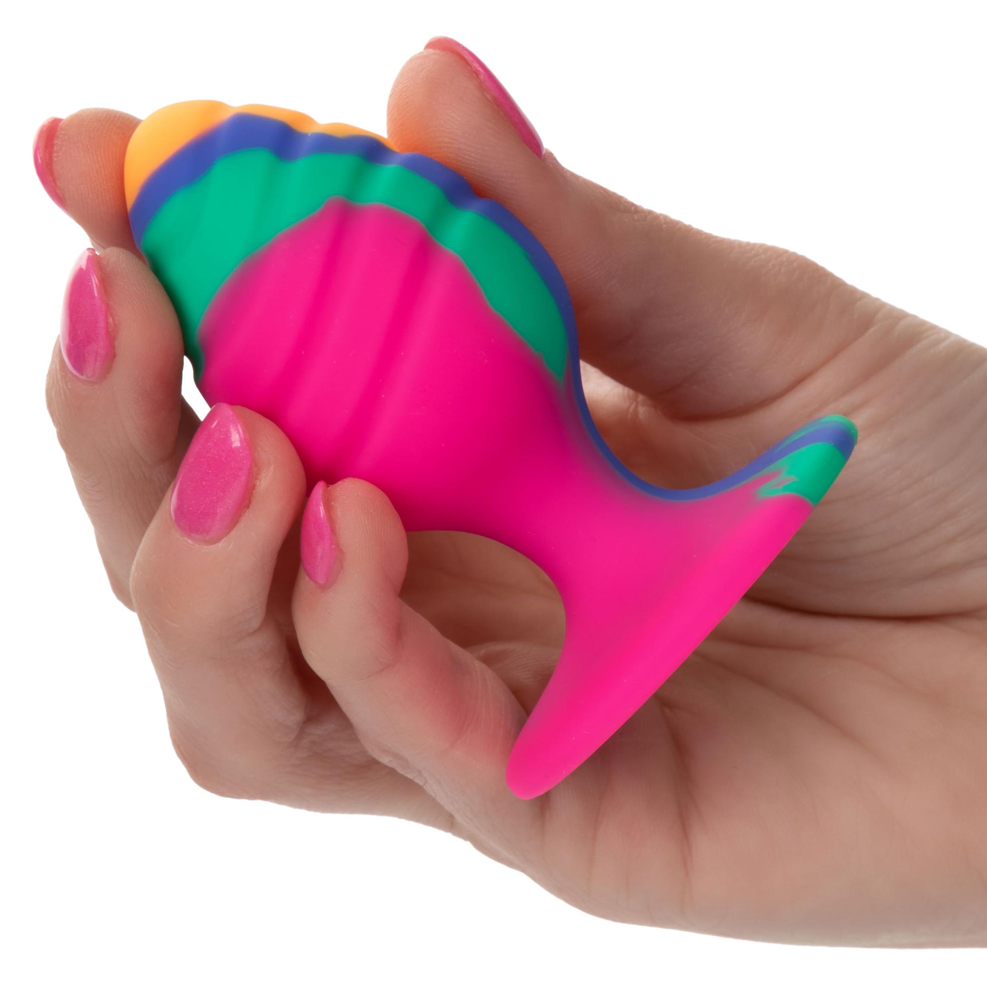 Cheeky Medium Swirl Tie-Dye Plug | 716770101532 | Available at EroticWarehouse.com