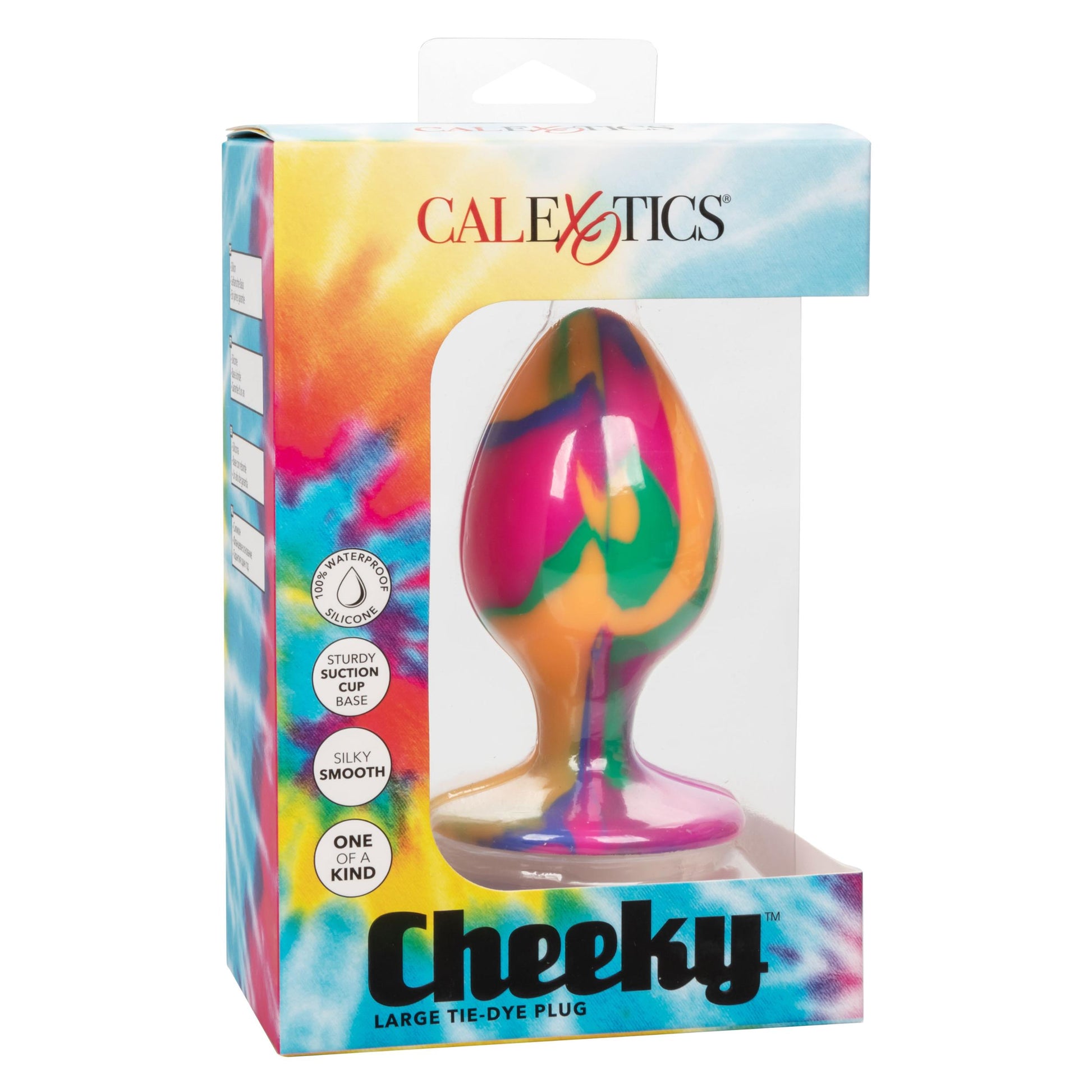 Cheeky Large Tie-Dye Plug | 716770101549 | Available at EroticWarehouse.com