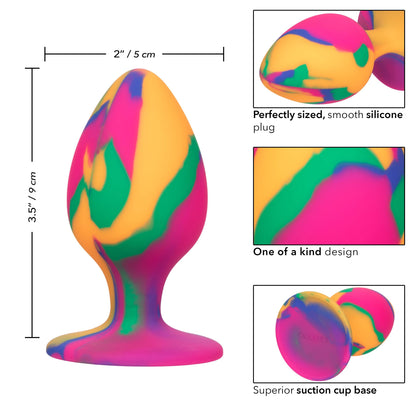 Cheeky Large Tie-Dye Plug | 716770101549 | Available at EroticWarehouse.com