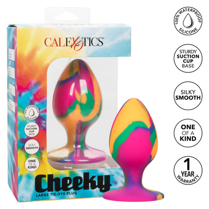 Cheeky Large Tie-Dye Plug | 716770101549 | Available at EroticWarehouse.com