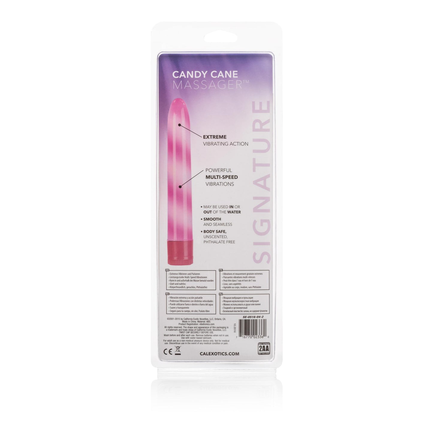 Candy Cane Massager - Pink | 716770023360 | Available at EroticWarehouse.com