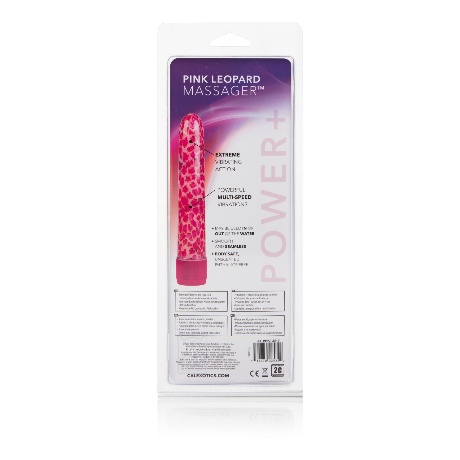 Leopard Massager - Pink | 716770025852 | Available at EroticWarehouse.com
