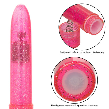 Sparkle Mini Vibe - Pink | 716770100986 | Available at EroticWarehouse.com