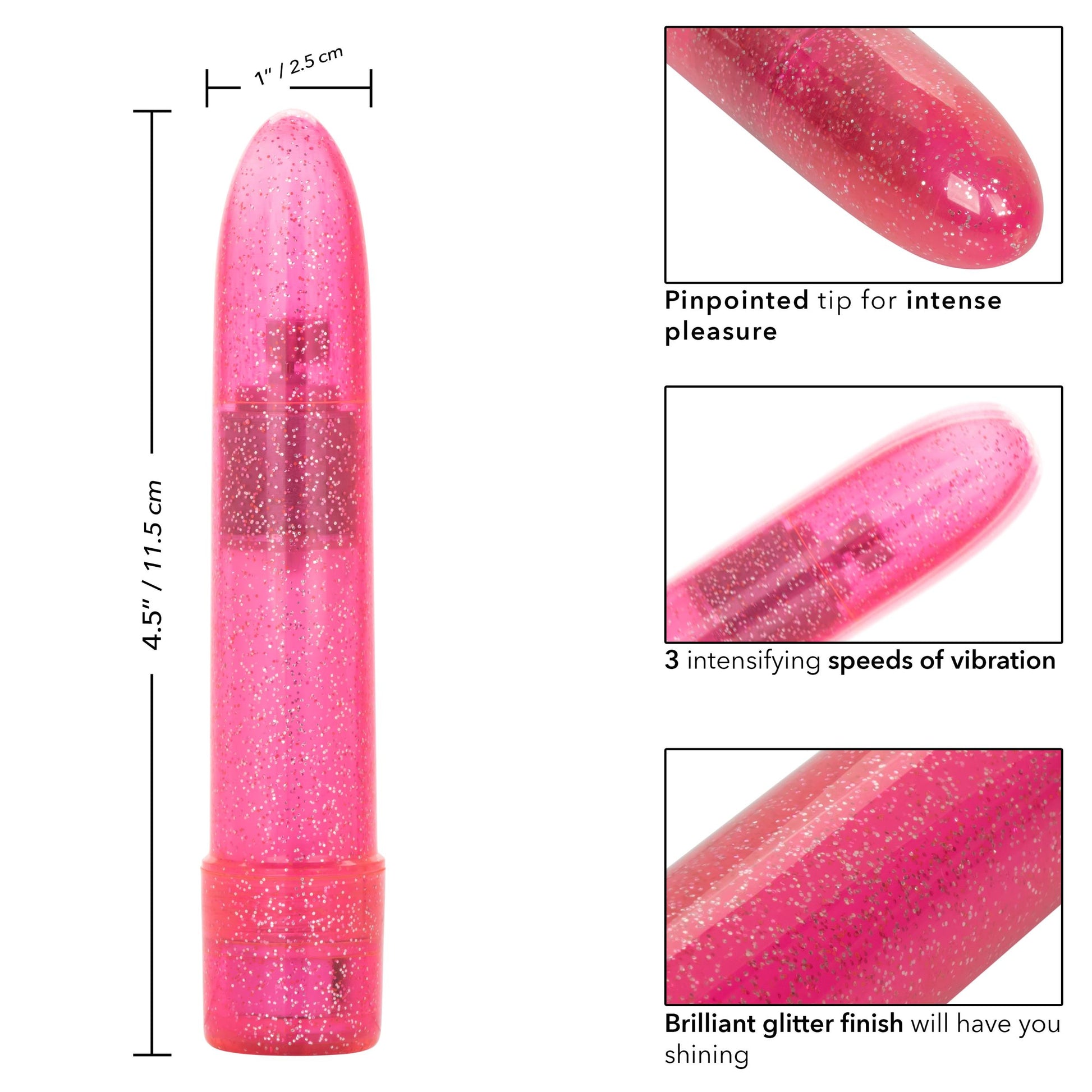 Sparkle Mini Vibe - Pink | 716770100986 | Available at EroticWarehouse.com