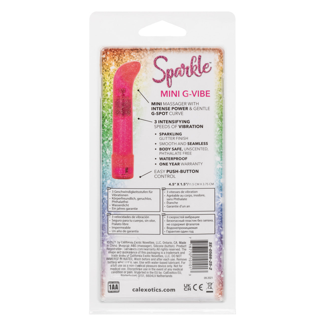 Sparkle Mini G-Vibe - Pink | 716770101013 | Available at EroticWarehouse.com