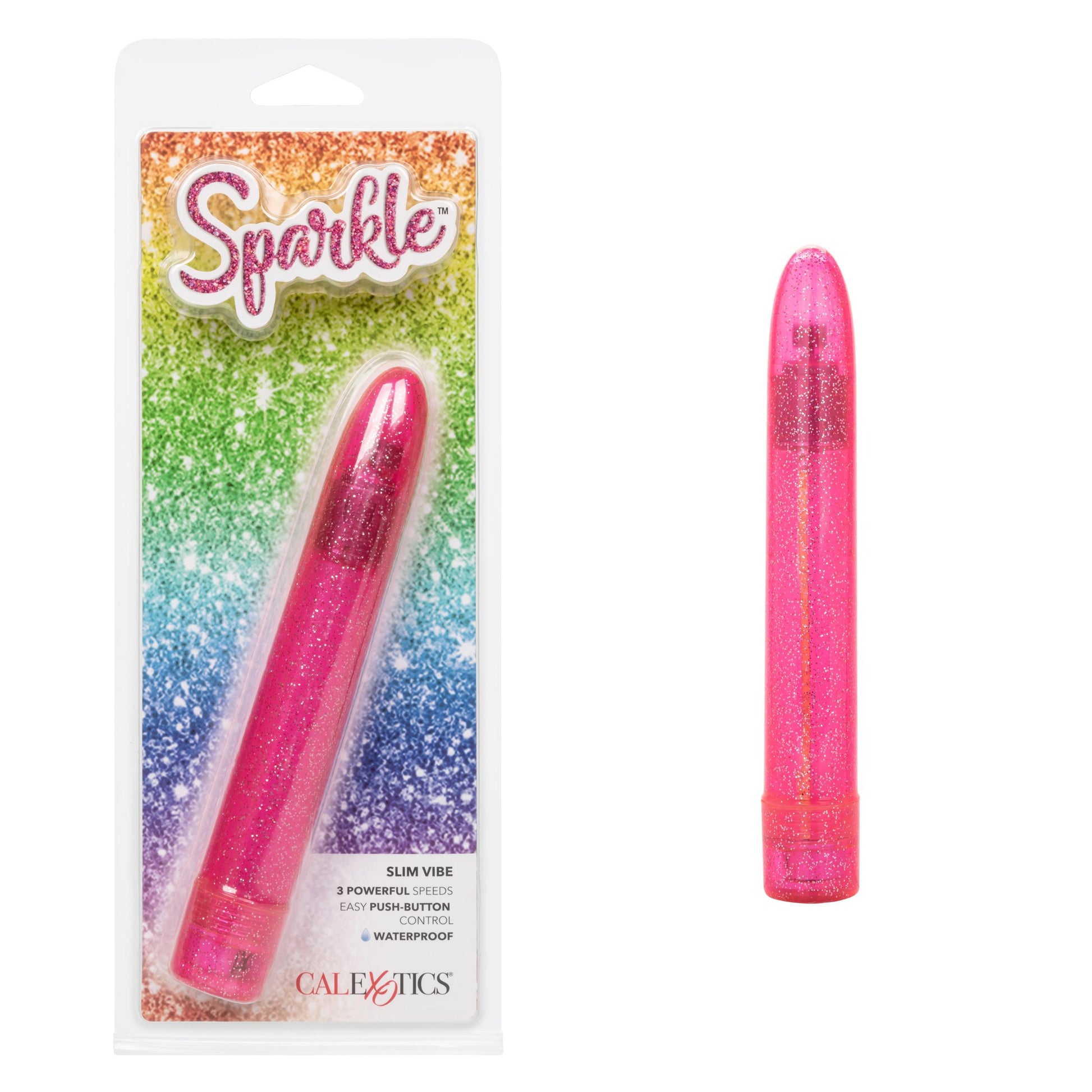 Sparkle Slim Vibe - Pink | 716770101044 | Available at EroticWarehouse.com